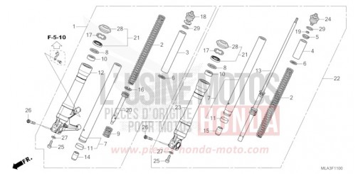 FOURCHETTE AVANT CMX1100A2P de 2023
